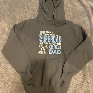 Oilfield dad childs hoodie with pockets, Gildan Md